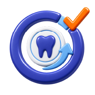 Dental total accounts receivable benchmark icon